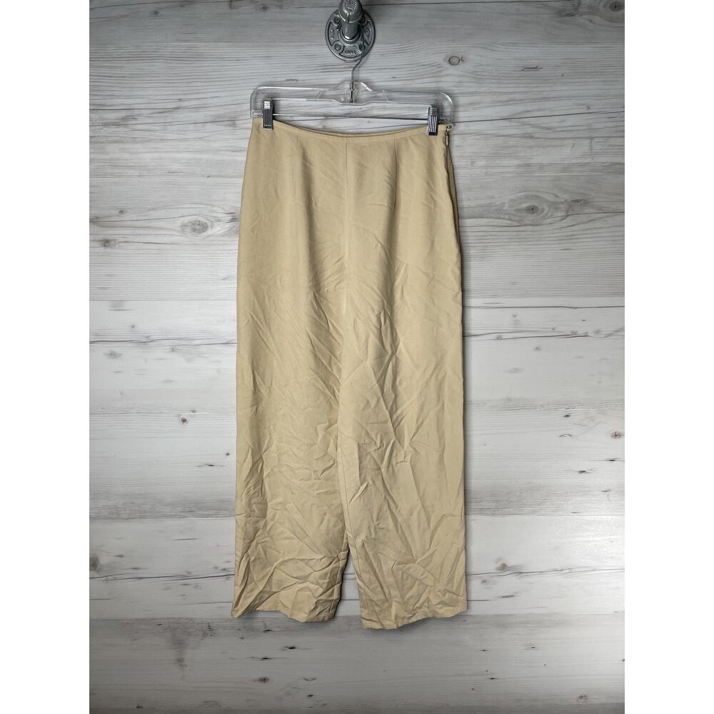 Ann Taylor Pants Womens‎ 6P Beige 100% Silk Straight Leg Dress Work Office